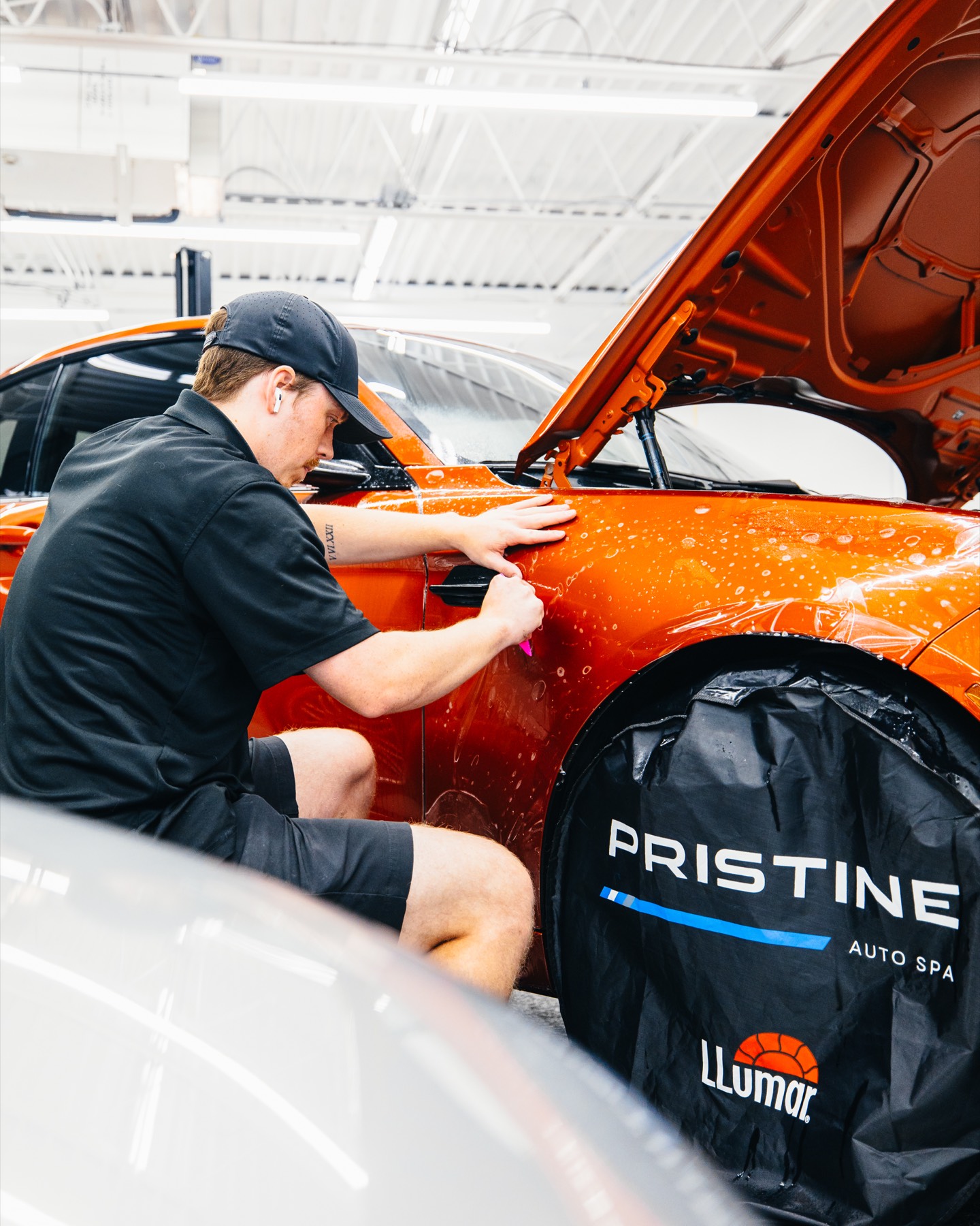 PPF installation on BMW M2 at Pristine Film Solutions
