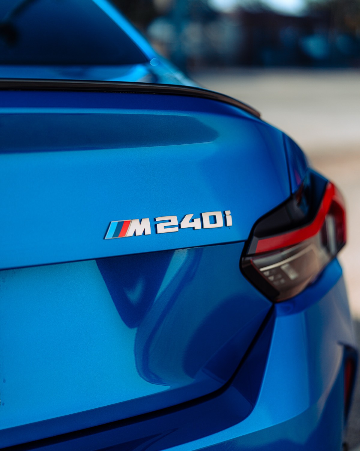BMW M2 rear badge detail